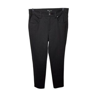 Eileen Fisher Slim Fit Black High Waist Tencel Stretch Pants XS NWT